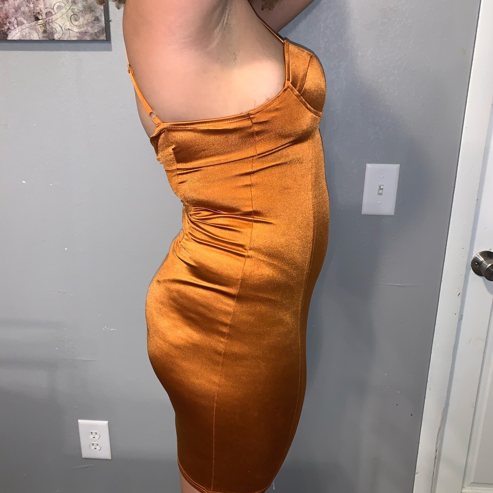Burnt Orange a Dress - Picture 2 of 4